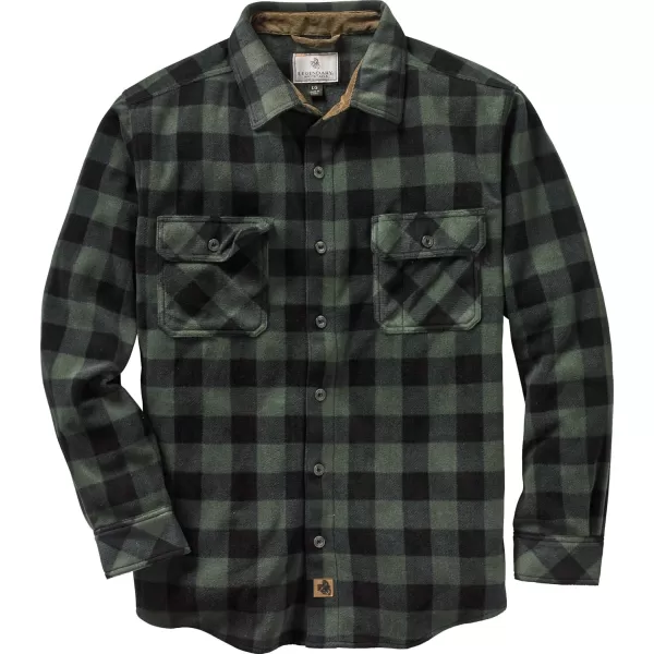 imageLegendary Whitetails Mens Navigator Fleece Button Up ShirtNight Forest Plaid