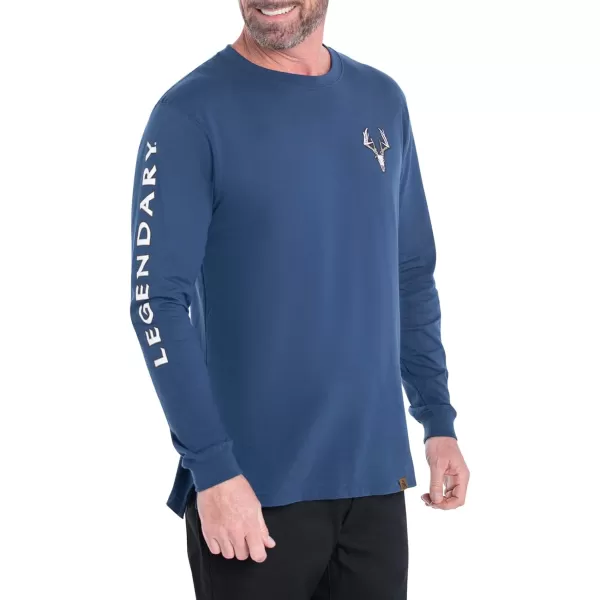 imageLegendary Whitetails Mens NonTypical Long Sleeve TShirtCrater Lake Blue