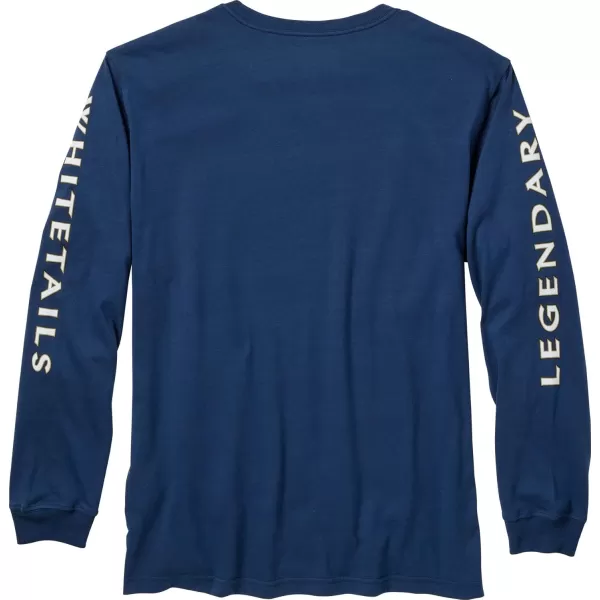 imageLegendary Whitetails Mens NonTypical Long Sleeve TShirtCrater Lake Blue