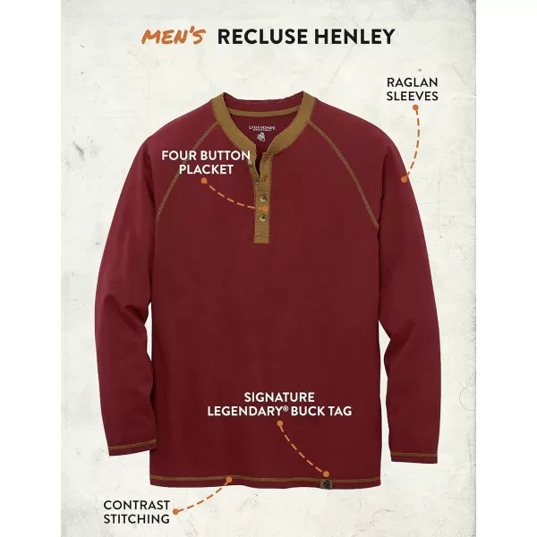 imageLegendary Whitetails Mens Recluse HenleyBrick