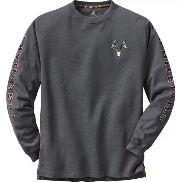 imageLegendary Whitetails Mens NonTypical Long Sleeve TShirtCharcoal Heather