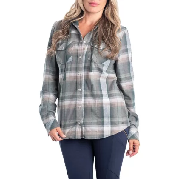 imageLegendary Whitetails Womens Lumber Jane Hooded Flannel ShirtGreen Grove