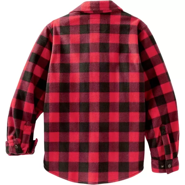 imageLegendary Whitetails Boys Snap Front Navigator Fleece ShirtShotgun Shell Red Plaid