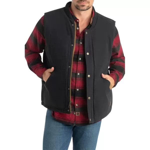 imageLegendary Whitetails Mens Concealed Carry Outerwear Vest for Men Canvas Cross Trail Conceal CCW Holster Hunting InsulatedOnyx
