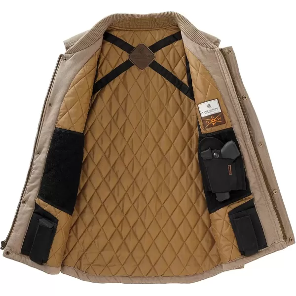 imageLegendary Whitetails Mens Concealed Carry Outerwear Vest for Men Canvas Cross Trail Conceal CCW Holster Hunting InsulatedTwig