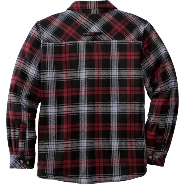 imageLegendary Whitetails Mens Deer Camp Berber Lined Flannel Shirt JacketDiscontinuedCampfire Plaid Berber  Legacy