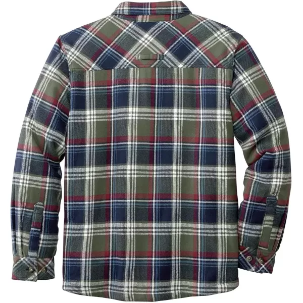 imageLegendary Whitetails Mens Deer Camp Berber Lined Flannel Shirt JacketDiscontinuedNightshade Plaid Berber  Legacy