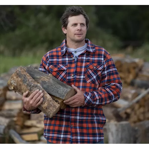imageLegendary Whitetails Mens Deer Camp Berber Lined Flannel Shirt JacketDiscontinuedNightshade Plaid Berber  Legacy