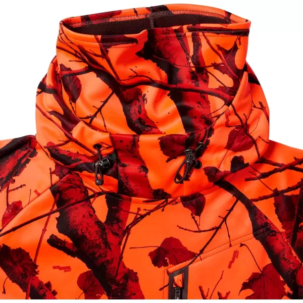 imageLegendary Whitetails Mens Huntguard Bullfrog Technical Softshell Gaiter HoodieBig Game 360 Blaze Orange