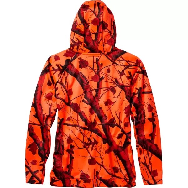 imageLegendary Whitetails Mens Huntguard Bullfrog Technical Softshell Gaiter HoodieBig Game 360 Blaze Orange