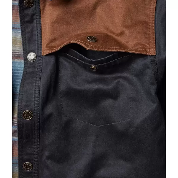 imageLegendary Whitetails Mens Stockyards Lonestar Waxed Canvas Shirt JacketNavy