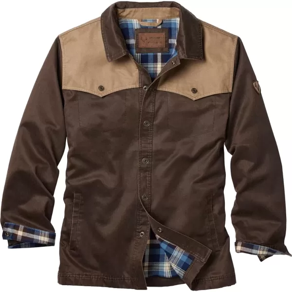 imageLegendary Whitetails Mens Stockyards Lonestar Waxed Canvas Shirt JacketTobacco