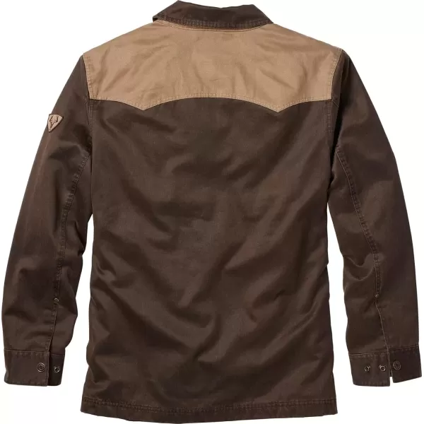imageLegendary Whitetails Mens Stockyards Lonestar Waxed Canvas Shirt JacketTobacco