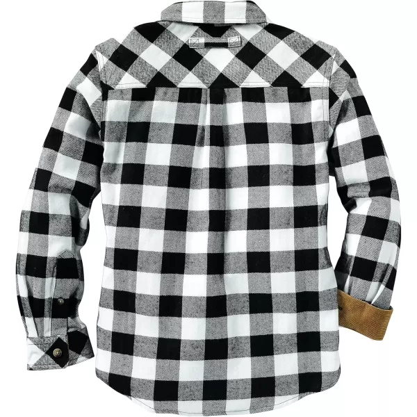 imageLegendary Whitetails Unisex Kids Lumberjack Flannel Long Sleeve Button Down ShirtWhite Buffalo Check