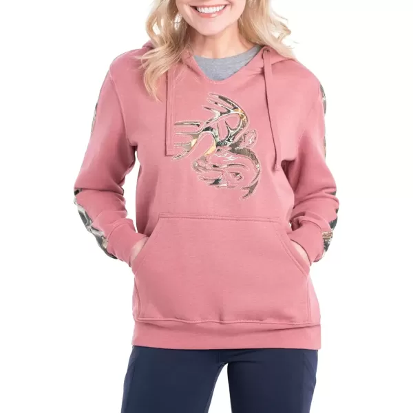imageLegendary Whitetails Womens Camo Outfitter HoodieAsh Rose Heather