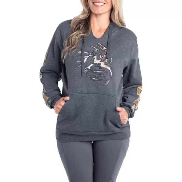 imageLegendary Whitetails Womens Camo Outfitter HoodieCharcoal Heather