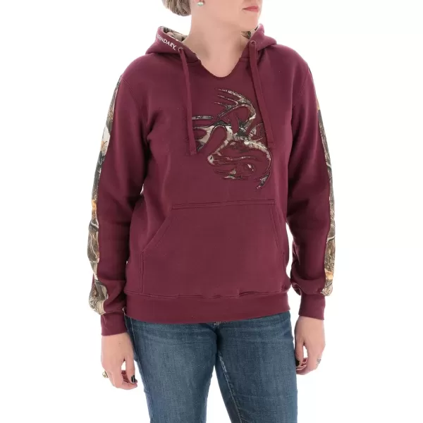 imageLegendary Whitetails Womens Camo Outfitter HoodieRusty Maroon