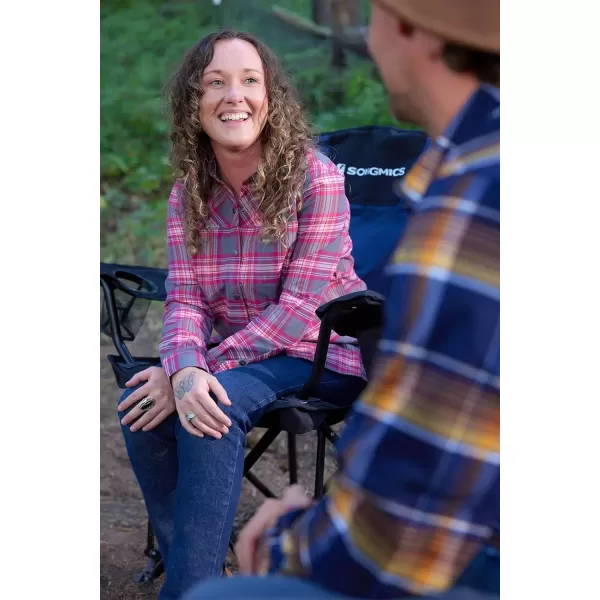 imageLegendary Whitetails Womens Legendary Outdoors Pathways Performance Flannel Long Sleeve Snap Up ShirtEcho Mountain Plaid