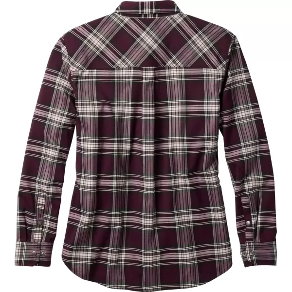 imageLegendary Whitetails Womens Legendary Outdoors Pathways Performance Flannel Long Sleeve Snap Up ShirtMaroon Mountains