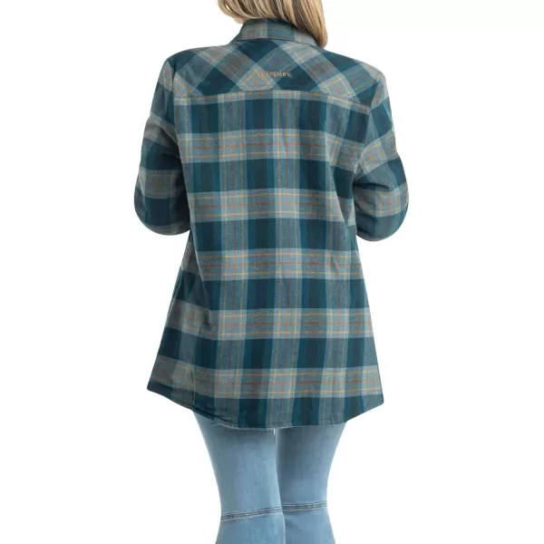imageLegendary Whitetails Womens Open Country Flannel Shacket Sherpa Lined Plaid Fleece Shirt Jacket Ladies Western Clothing CoatAppalachian River
