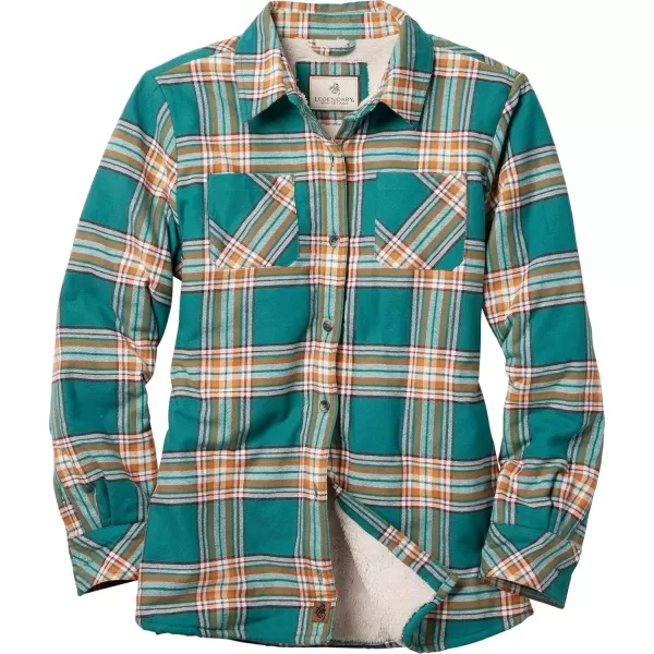 imageLegendary Whitetails Womens Open Country Flannel Shacket Sherpa Lined Plaid Fleece Shirt Jacket Ladies Western Clothing CoatOakland Plaid