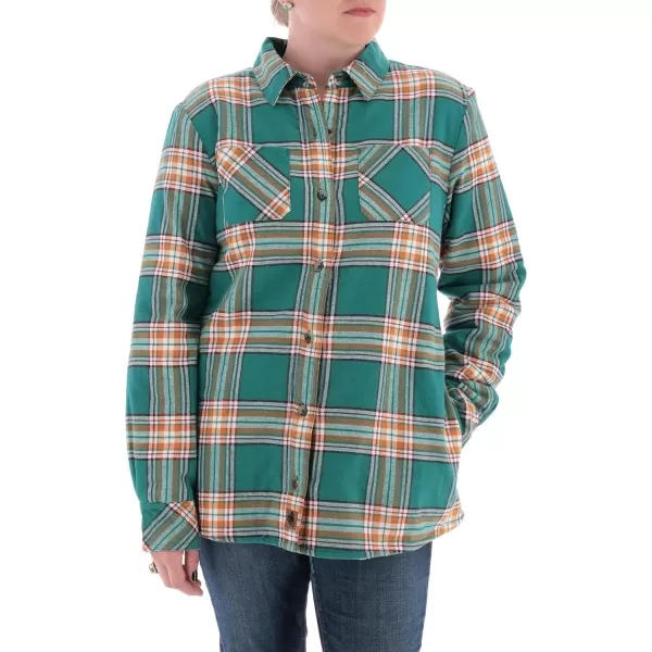 imageLegendary Whitetails Womens Open Country Flannel Shacket Sherpa Lined Plaid Fleece Shirt Jacket Ladies Western Clothing CoatOakland Plaid