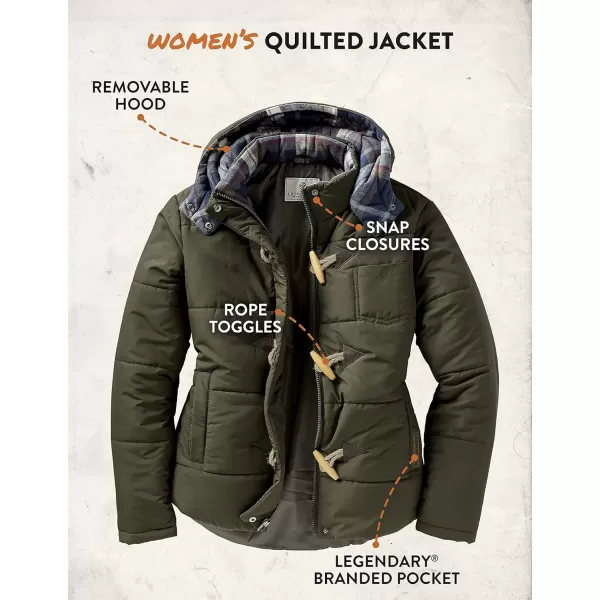 imageLegendary Whitetails Womens Quilted Toggle Puffer JacketArmy