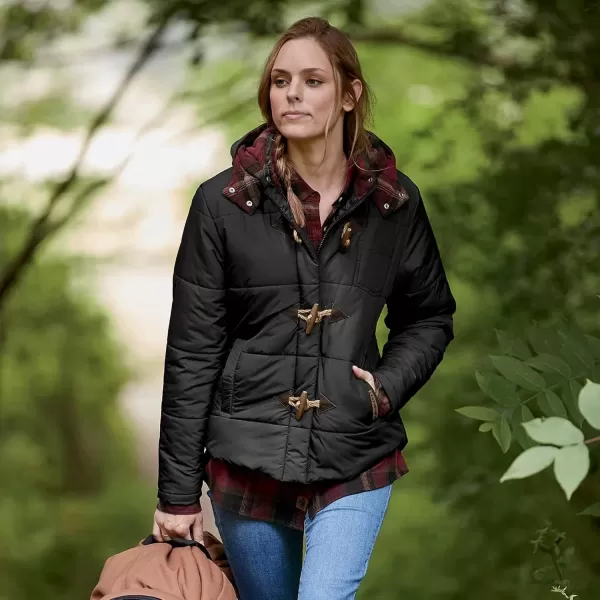 imageLegendary Whitetails Womens Quilted Toggle Puffer JacketBlack
