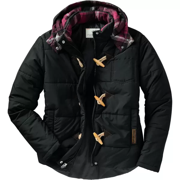 imageLegendary Whitetails Womens Quilted Toggle Puffer JacketBlack
