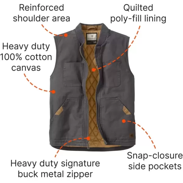 imageLegendary Whitetails Mens Canvas Cross Trail VestCharcoal