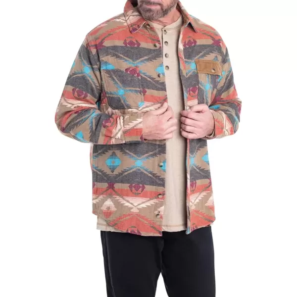 imageLegendary Whitetails Mens Harbor Heavyweight Flannel ShirtDesert Oasis