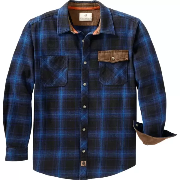 imageLegendary Whitetails Mens Harbor Heavyweight Flannel ShirtGreat Lakes Plaid