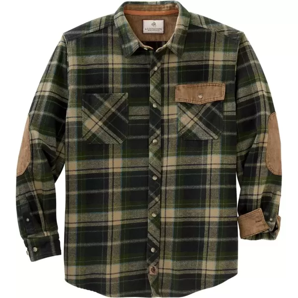 imageLegendary Whitetails Mens Harbor Heavyweight Flannel ShirtMallard Plaid