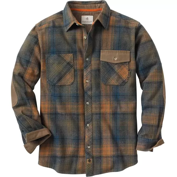 imageLegendary Whitetails Mens Harbor Heavyweight Flannel ShirtSlate Barley Plaid