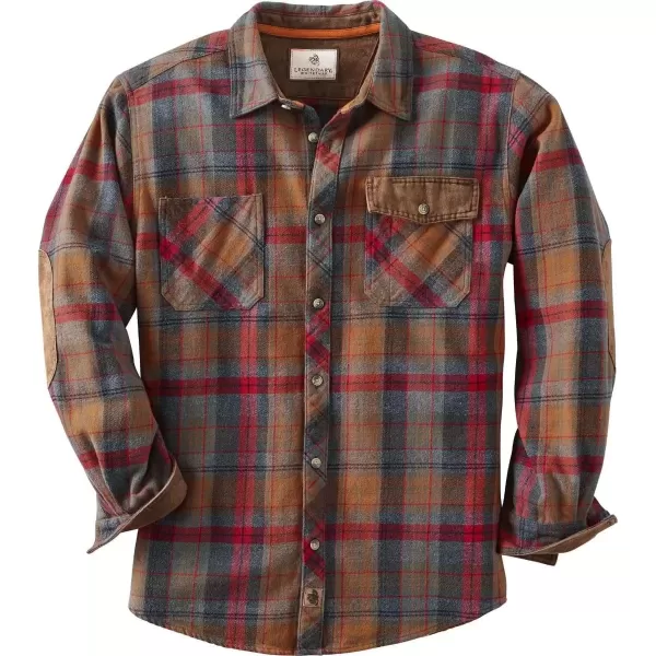 imageLegendary Whitetails Mens Harbor Heavyweight Flannel ShirtSmokey Mountain Plaid