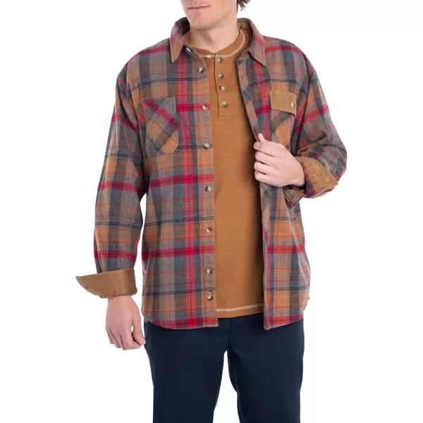 imageLegendary Whitetails Mens Harbor Heavyweight Flannel ShirtSmokey Mountain Plaid