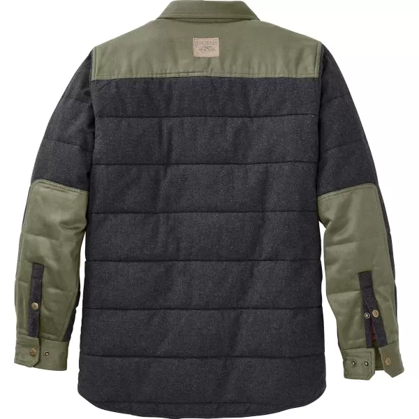 imageLegendary Whitetails Mens High Caliber Quilted Shirt JacketCharcoal Heather