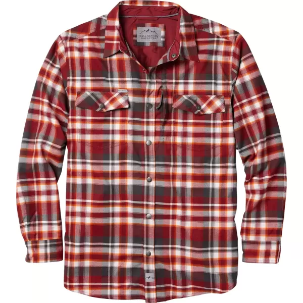 imageLegendary Whitetails Mens Legendary Outdoors Everest Performance Flannel Long Sleeve Snap Down ShirtCinnamon Bark Plaid