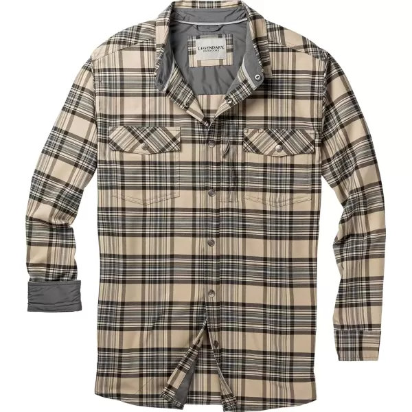 imageLegendary Whitetails Mens Legendary Outdoors Everest Performance Flannel Long Sleeve Snap Down ShirtDusty Moon Plaid