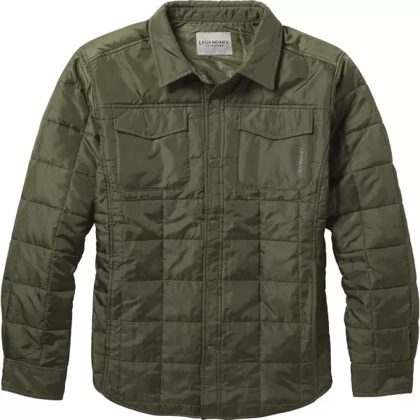 imageLegendary Whitetails Mens Legendary Outdoors Performance Quilted Snap Up Shirt JacketArmy