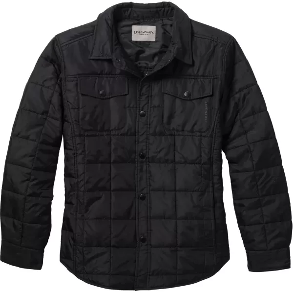 imageLegendary Whitetails Mens Legendary Outdoors Performance Quilted Snap Up Shirt JacketBlack