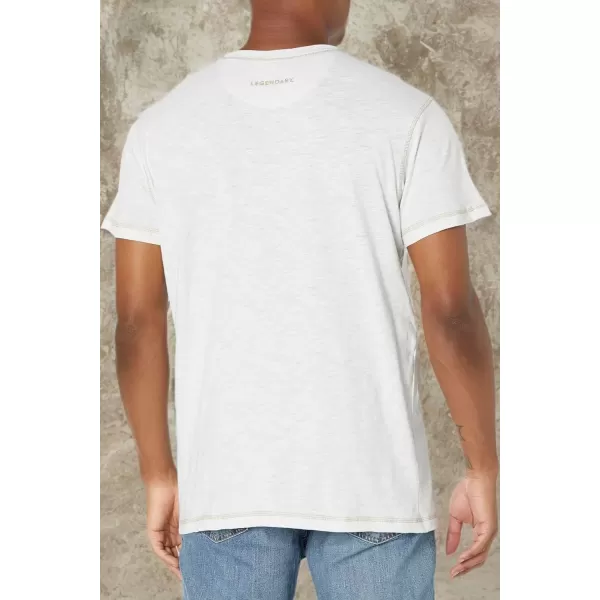 imageLegendary Whitetails Mens Maverick Slub Henley Short Sleeve ShirtIvory Heather