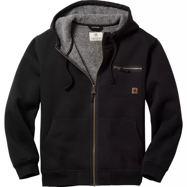 imageLegendary Whitetails Mens North Woods Berber Lined Zip Up HoodieBlack