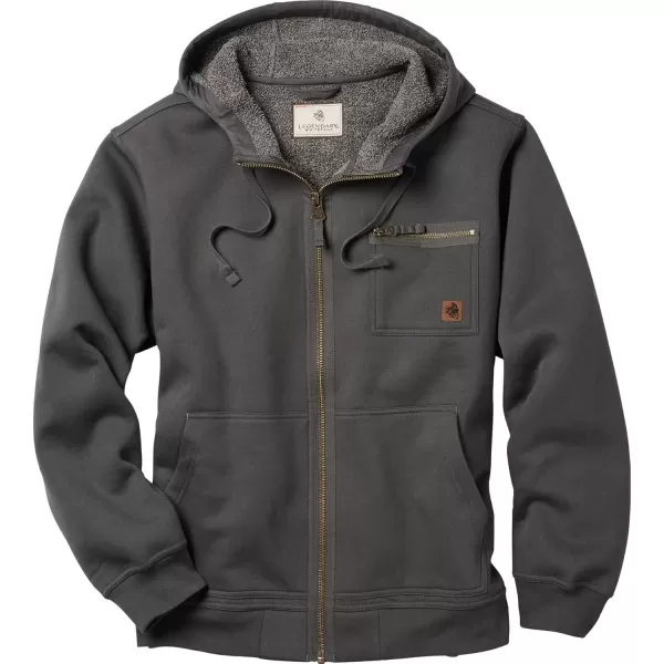 imageLegendary Whitetails Mens North Woods Berber Lined Zip Up HoodieCharcoal