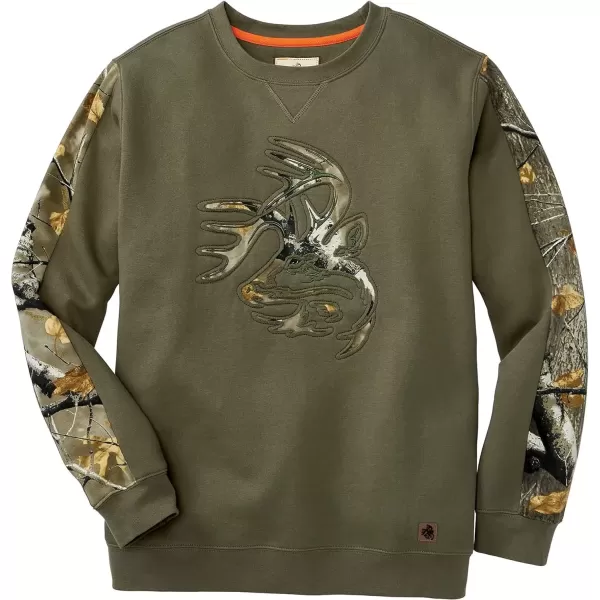 imageLegendary Whitetails Mens Outfitter Crew Fleece SweatshirtArmy