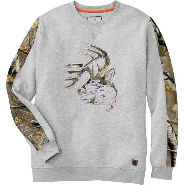 imageLegendary Whitetails Mens Outfitter Crew Fleece SweatshirtAthletic Heather