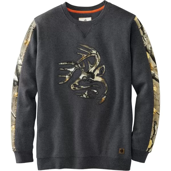 imageLegendary Whitetails Mens Outfitter Crew Fleece SweatshirtCharcoal Heather