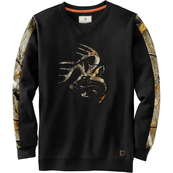 imageLegendary Whitetails Mens Outfitter Crew Fleece SweatshirtOnyx