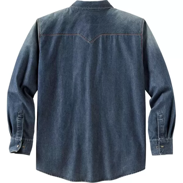 imageLegendary Whitetails Mens Outlaw Western ShirtMedium Wash Denim