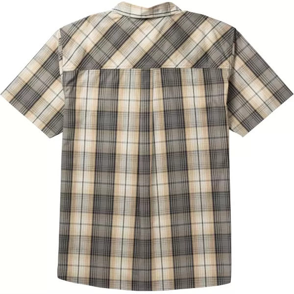 imageLegendary Whitetails Mens Poplin Short Sleeve Button Down ShirtGrayscale Plaid